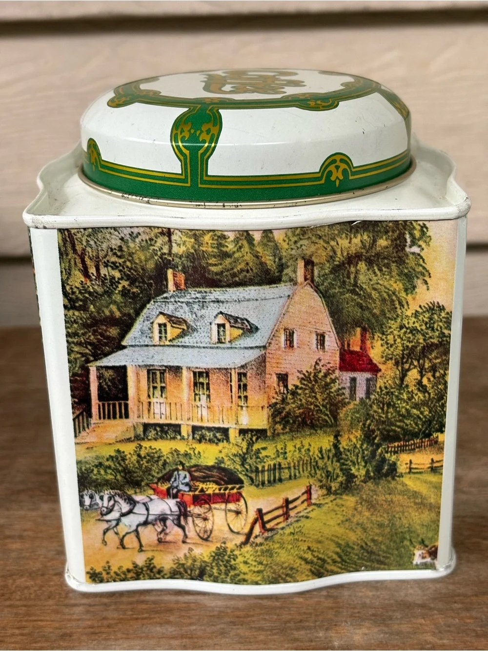 VTG tea, coffee, and sugar tins manufactured by MSR Imports in Hong Kong